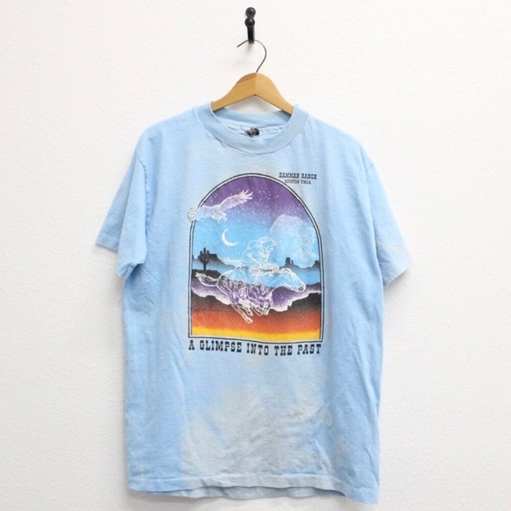 Vintage Hamman Ranch Houston Ymca Cowboy T Shirt Xl